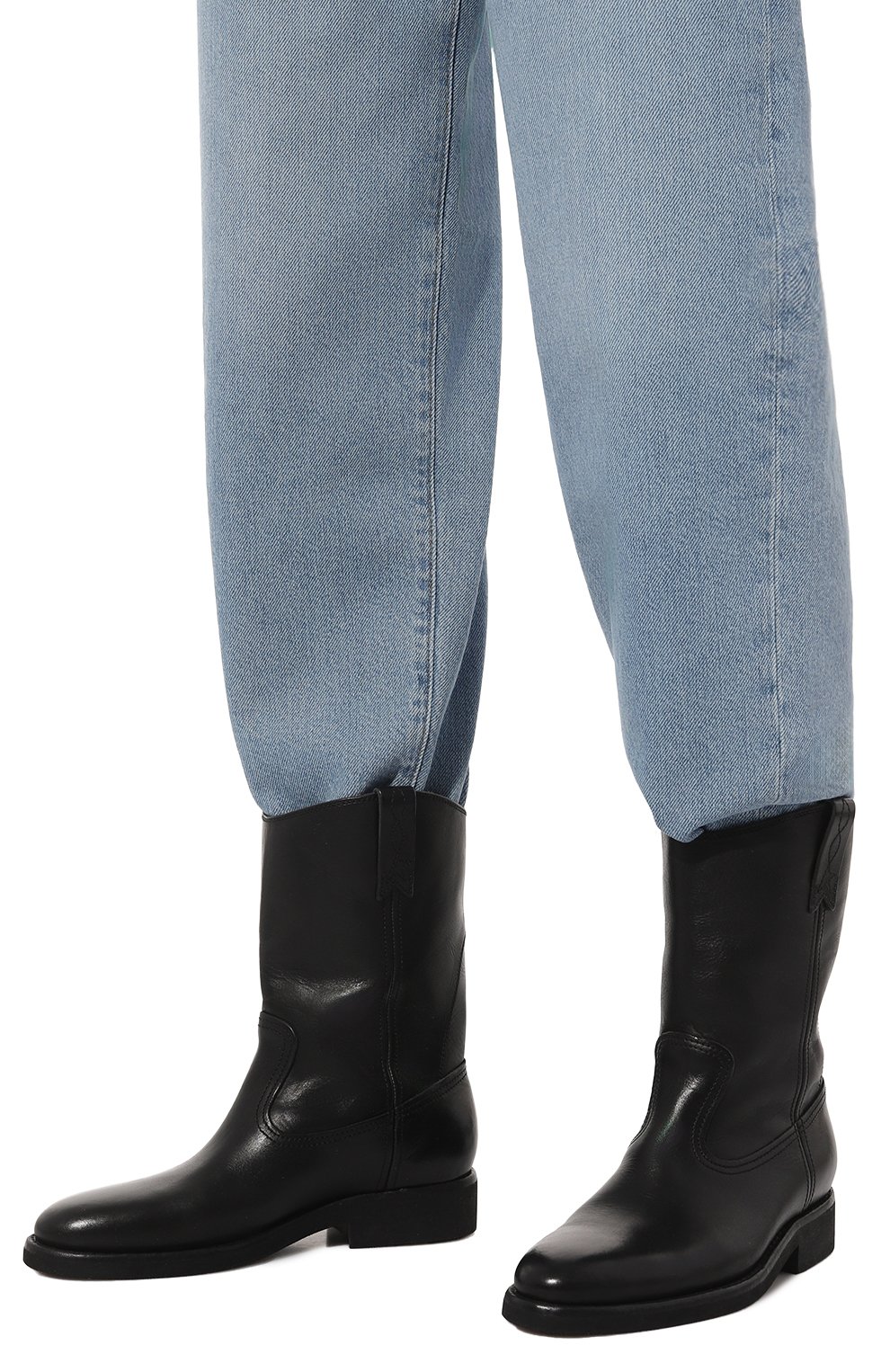 Кожаные полусапоги biker GOLDEN GOOSE DELUXE BRAND, арт. GWF00153.F, фото 3