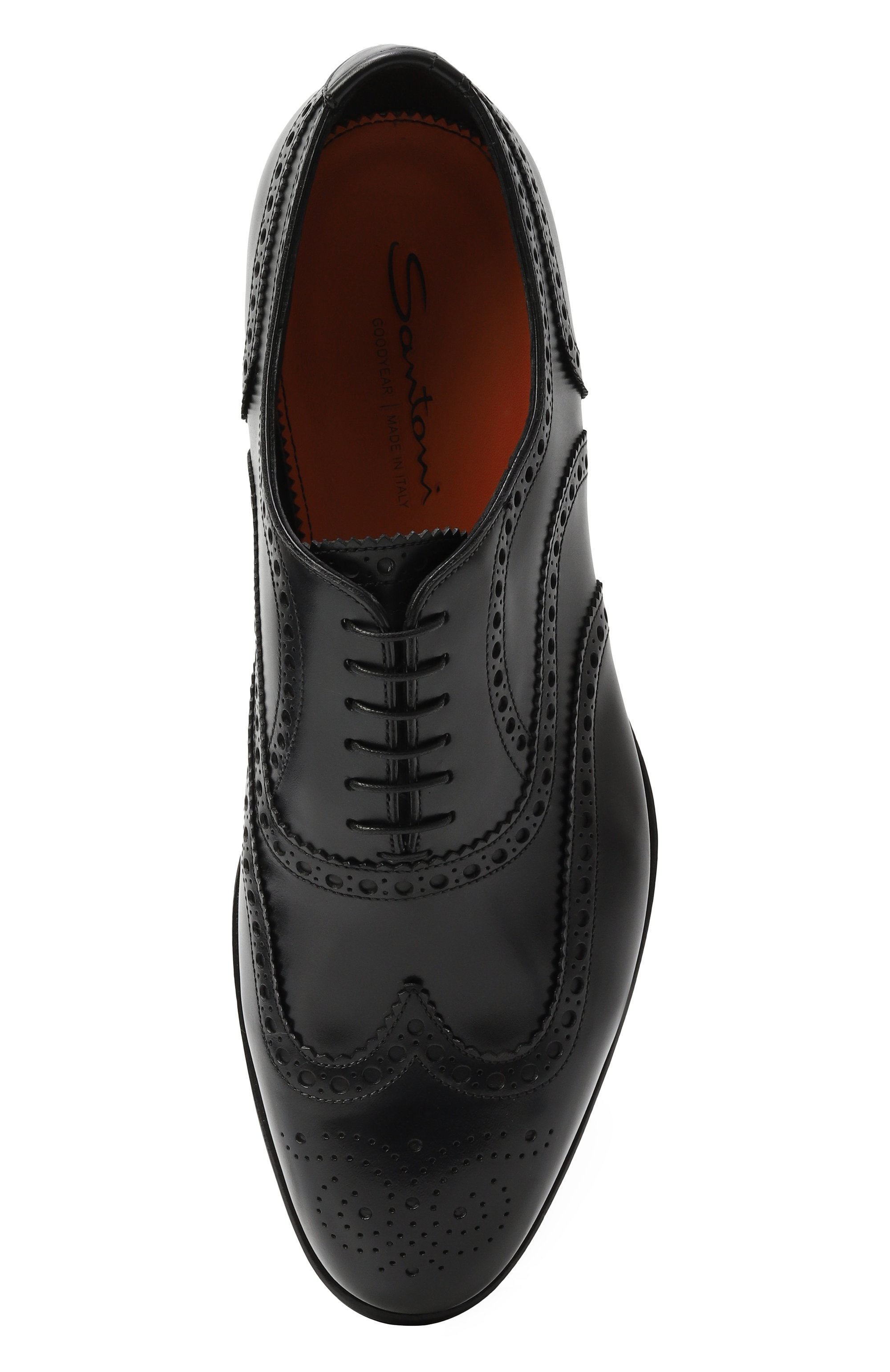 Кожаные оксфорды colin SANTONI, арт. MCCG17836PG4H0BR, фото 6