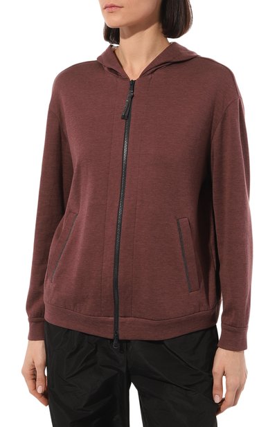 Толстовка из хлопка и шелка BRUNELLO CUCINELLI, арт. MD828B1065, фото 3
