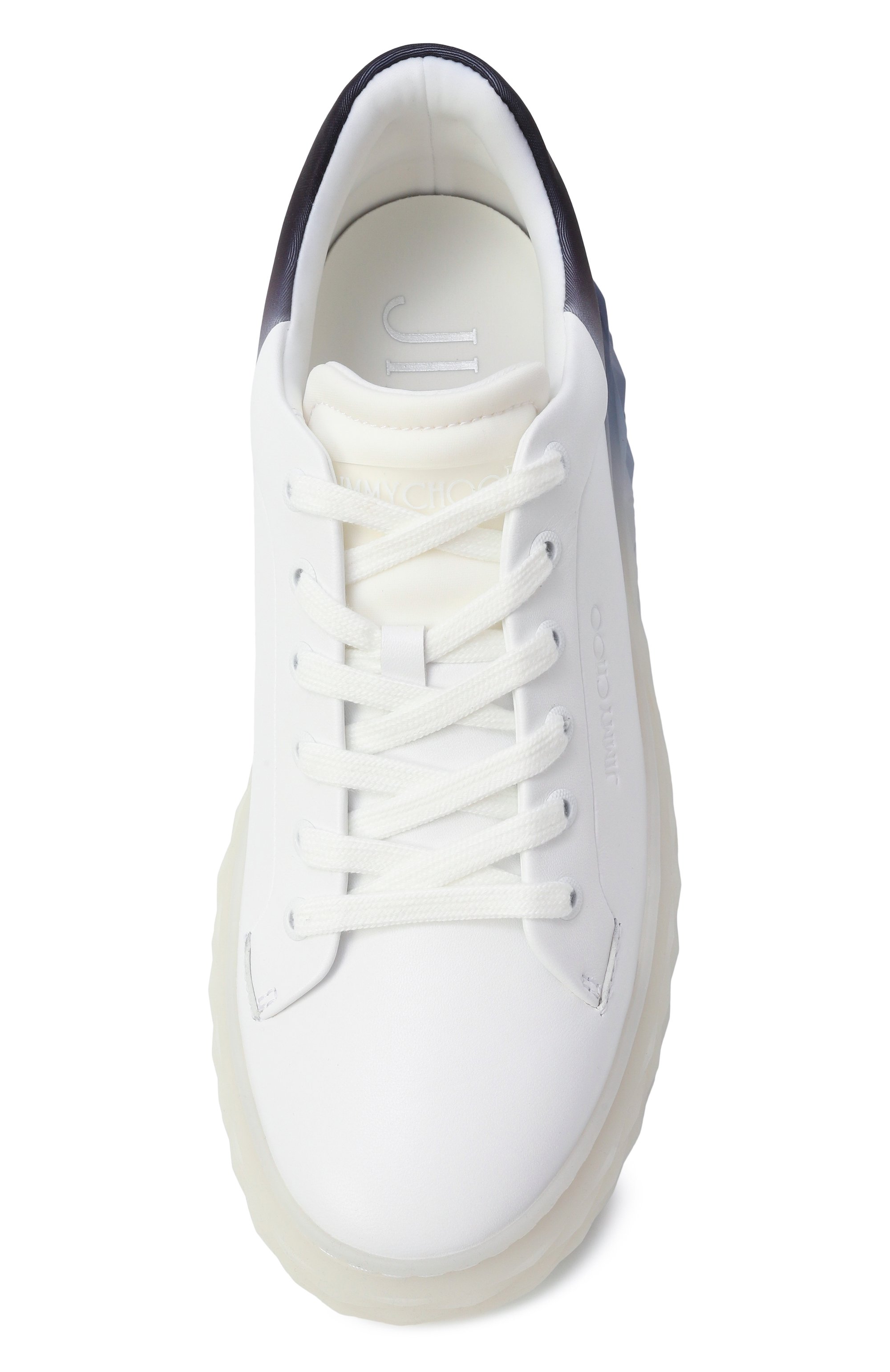 Кожаные кеды diamond maxi f ii JIMMY CHOO, арт. DIAM0ND MAXI/F II/BFA, фото 6