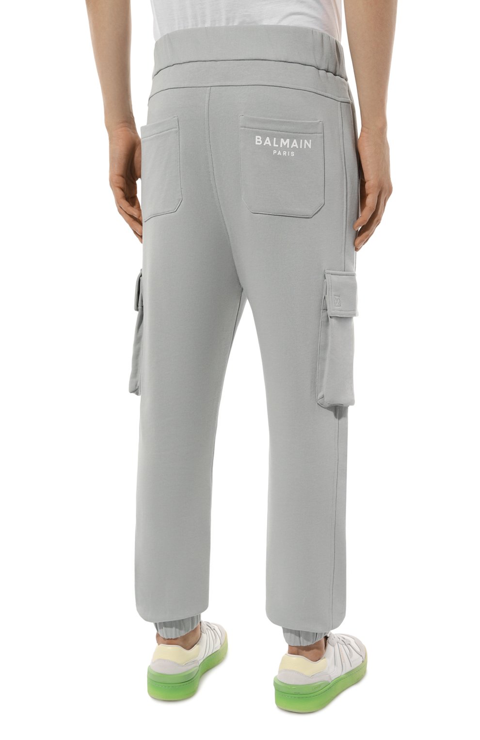 Хлопковые джоггеры BALMAIN, арт. DH10B295/BC64, фото 4