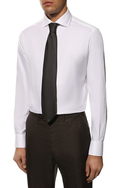 Хлопковая сорочка BROUBACK белого цвета по цене 14950 руб., арт. ASC-NISIDA-570/FIRENZE 223, фото 3 Хлопковая сорочка BROUBACK, арт. ASC-NISIDA-570/FIRENZE 223, фото 3