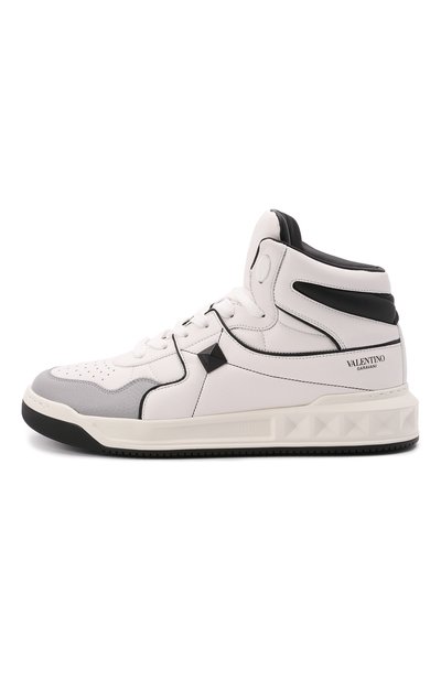 Кожаные кеды one stud VALENTINO, арт. WY2S0E63/NWN, фото 3