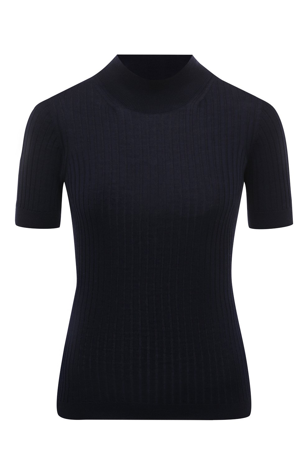 Шерстяной пуловер VERSACE темно-синего цвета по цене 82100 руб., арт. 1011345/1A10013, фото 1 Шерстяной пуловер VERSACE, арт. 1011345/1A10013, фото 1