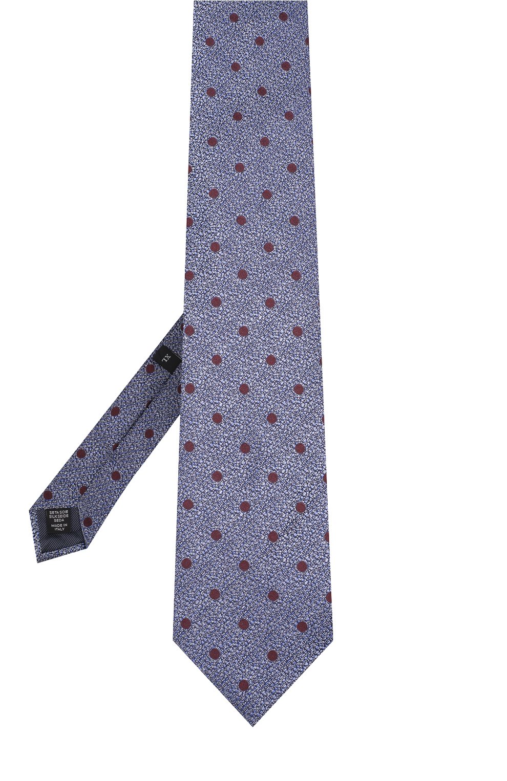 Шелковый галстук с узором ZEGNA голубого цвета по цене 17950 руб., арт. Z2E80/1XW, фото 2 Шелковый галстук с узором ZEGNA, арт. Z2E80/1XW, фото 2