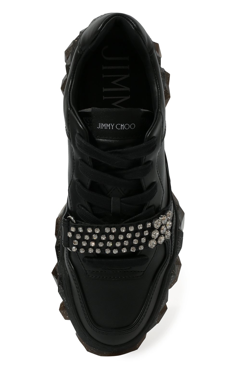 Кожаные кроссовки diamond x strap JIMMY CHOO, арт. DIAMOND X STRAP/F ADH, фото 6