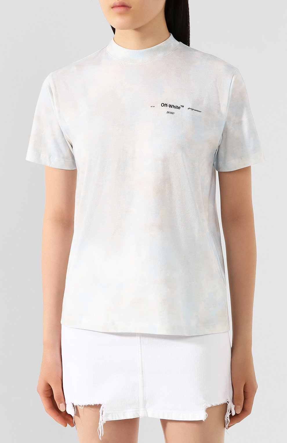 Хлопковая футболка OFF-WHITE, арт. 0WAA049S20JER0044010, фото 3