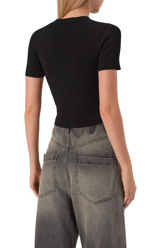 Топ из вискозы Diesel A19674/0DLAX Чёрный  A19674/0DLAX Фото 4
