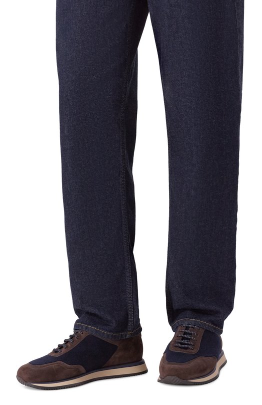 Комбинированные кроссовки Zilli H0257AM1106VTRR09 Коричневый  H0257AM1106VTRR09 Фото 3