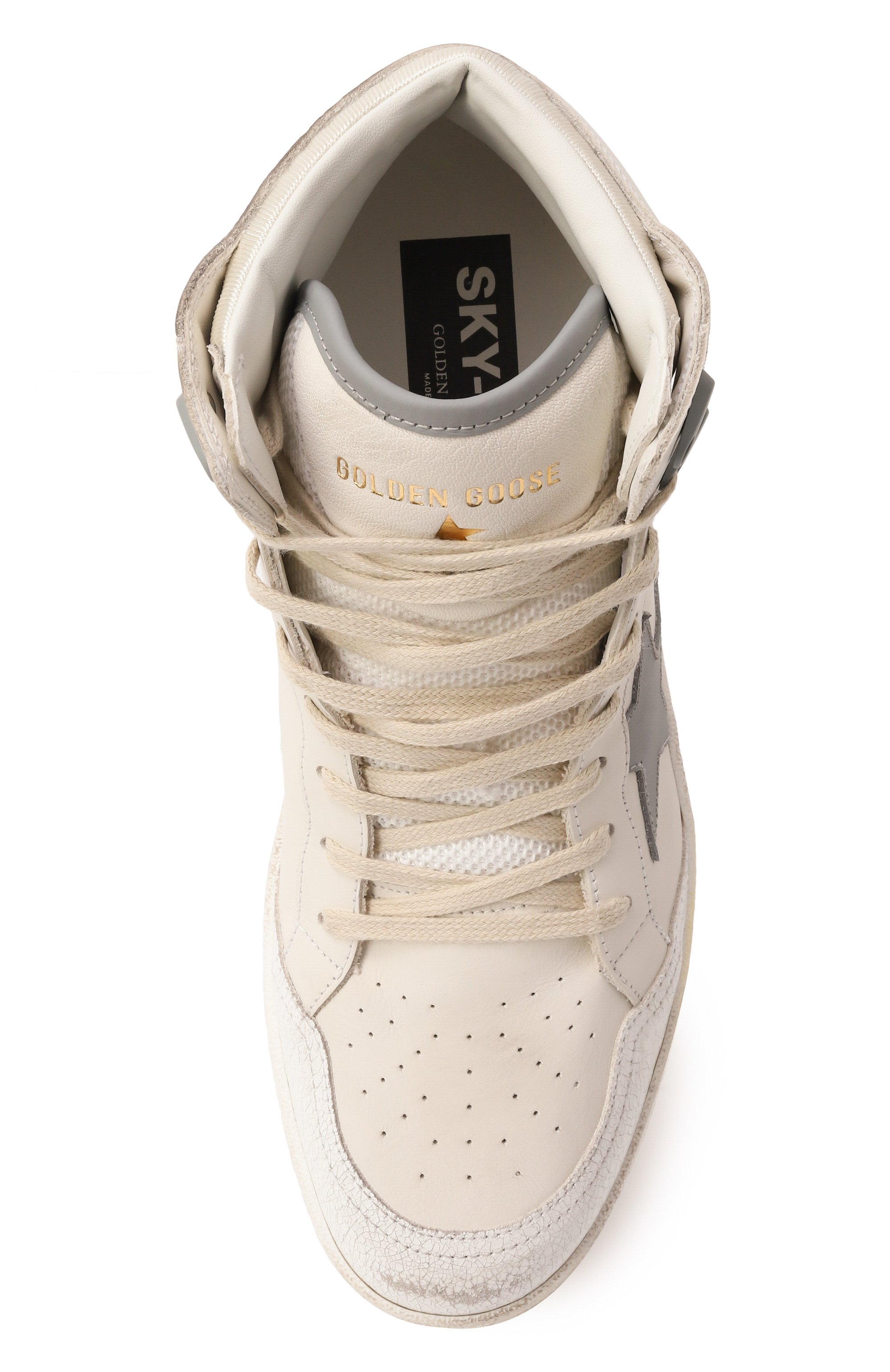Кожаные кеды sky-star GOLDEN GOOSE DELUXE BRAND, арт. GMF00835.F006602, фото 6
