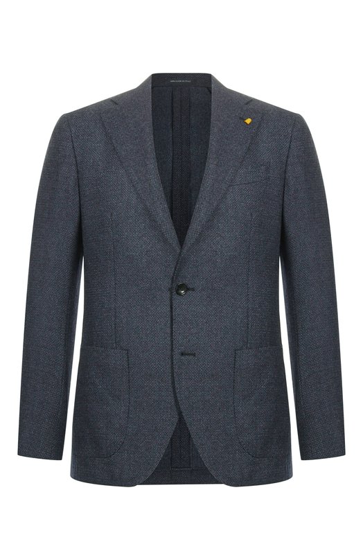 Пиджак из хлопка и шерсти Sartoria Latorre JD74/JI082 Синий JD74/JI082