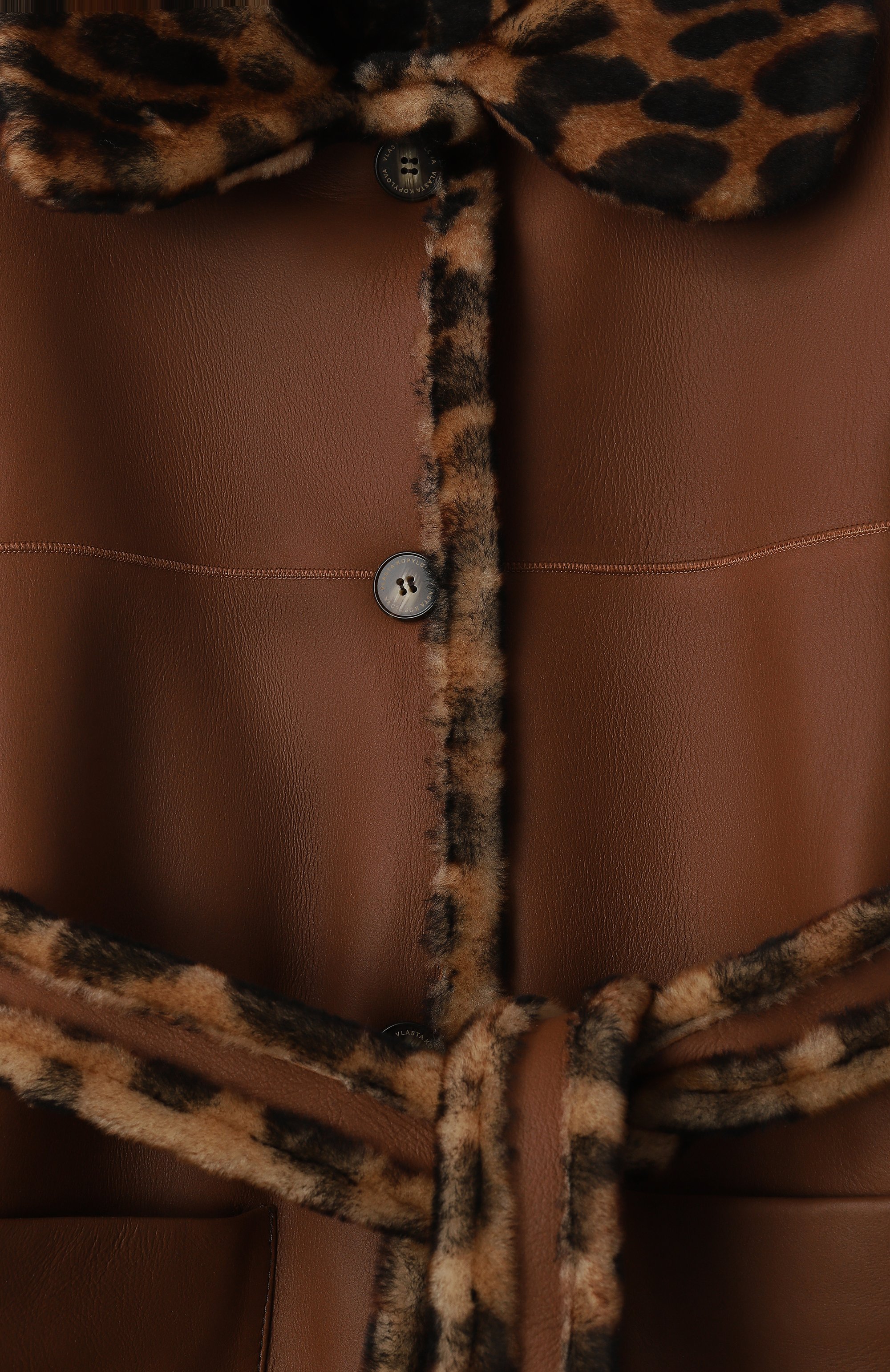 Двусторонняя дубленка из овчины VLASTA MOUNTAIN, арт. ETRUSA-K, фото 6