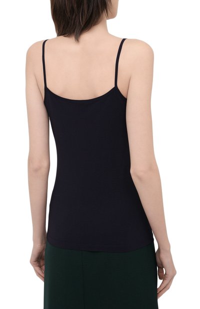 Топ JIL SANDER темно-синего цвета по цене 16850 руб., арт. JSWT705046-WT477108, фото 4 Топ JIL SANDER, арт. JSWT705046-WT477108, фото 4