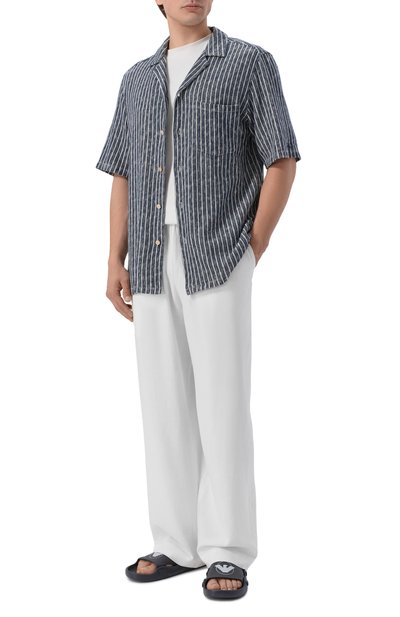 Мужские шлепанцы EMPORIO ARMANI, арт. EX000044/AF22191