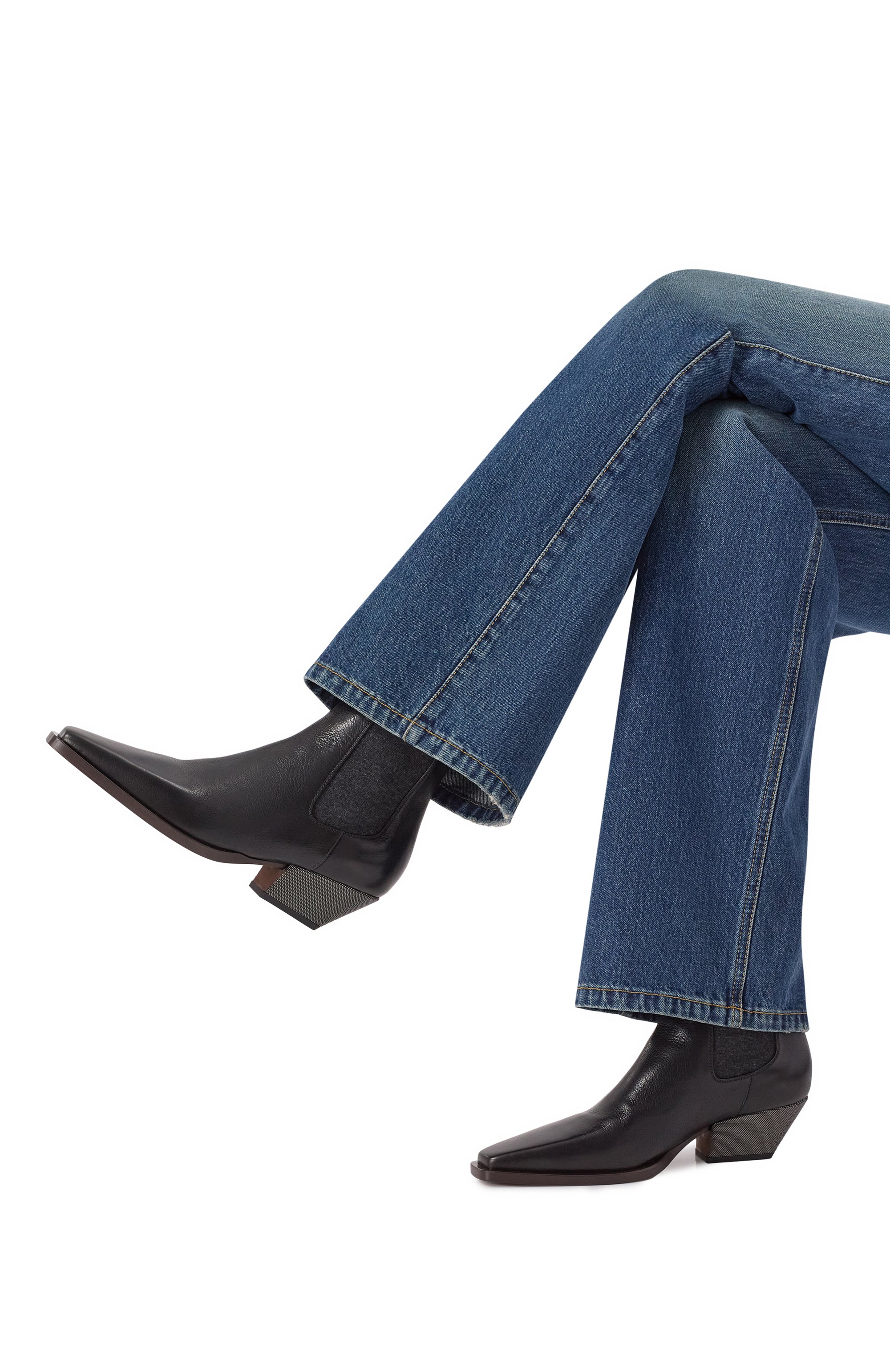 Кожаные ботильоны BRUNELLO CUCINELLI, арт. MZ0RC3050P, фото 2