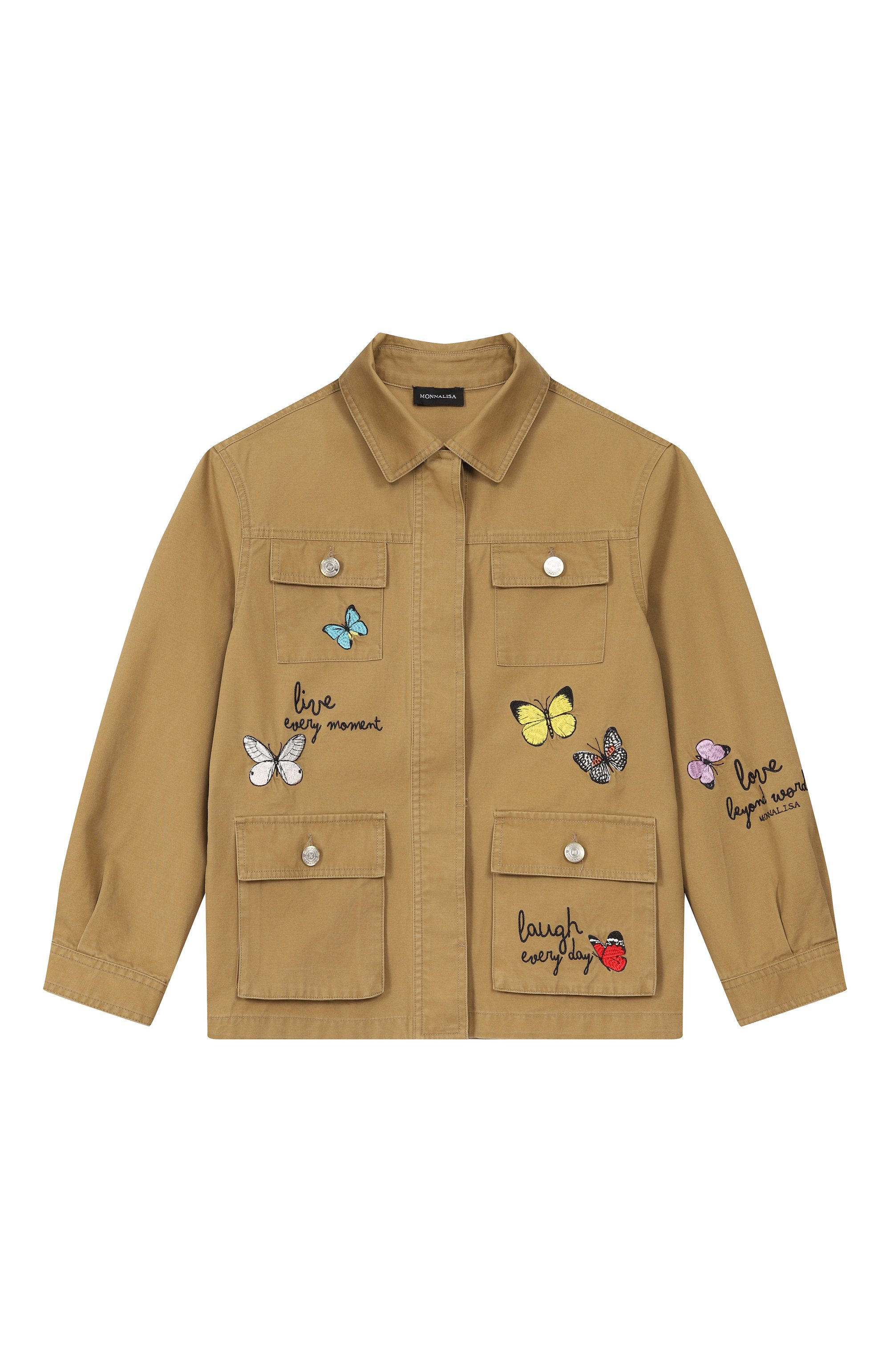 Хлопковая куртка-рубашка MONNALISA, арт. 49G101, фото 1