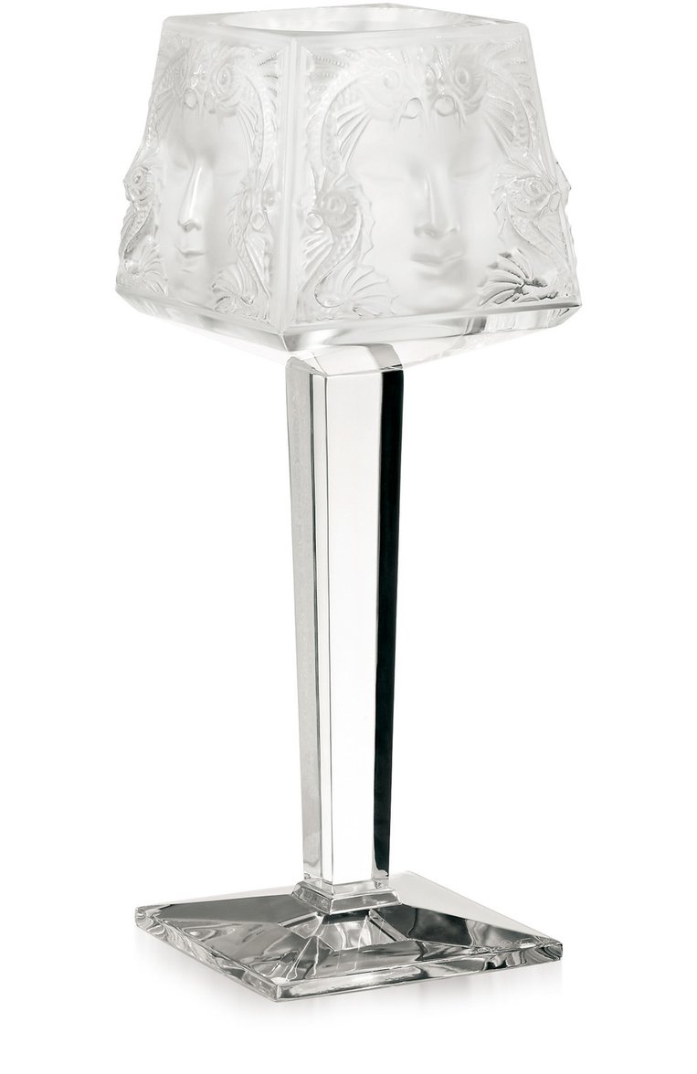 Подсвечник masque de femme LALIQUE прозрачного цвета, арт. 10084100 | Фото 1 (Статус проверки: Проверена категория; Региональные ограничения белый список (Axapta Mercury): Не проставлено; Нос: Не проставлено; Автоматизация Diginetica: Н�е назначено; Ограничения доставки: fragile-2)