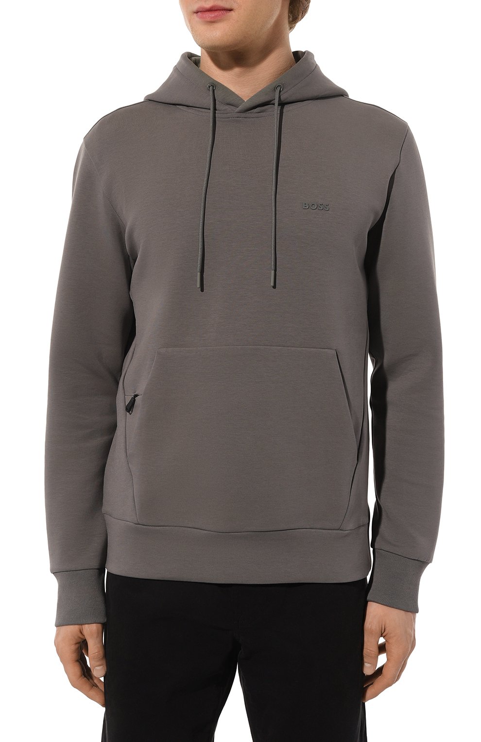 Хлопковое худи BOSS GREEN, арт. 50506130, фото 3