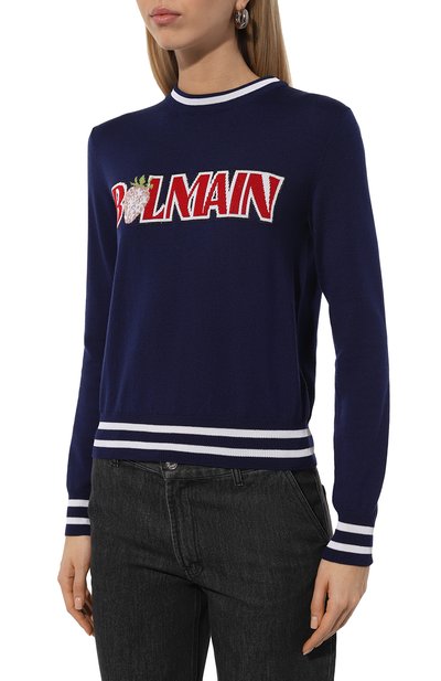 Пуловер из шерсти и вискозы BALMAIN, арт. DF0KD025/KH73, фото 3