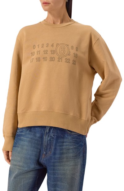 Хлопковый свитшот MM6, арт. S52GU0248/M25025, фото 3