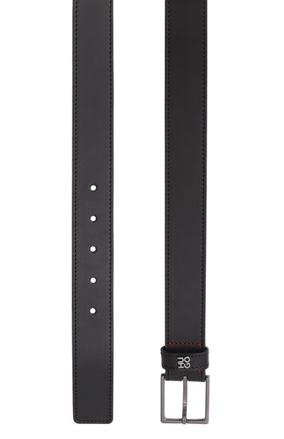 Кожаный ремень HUGO черного цвета по цене 10500 руб., арт. 50537026, фото 3 Кожаный ремень HUGO, арт. 50537026, фото 3