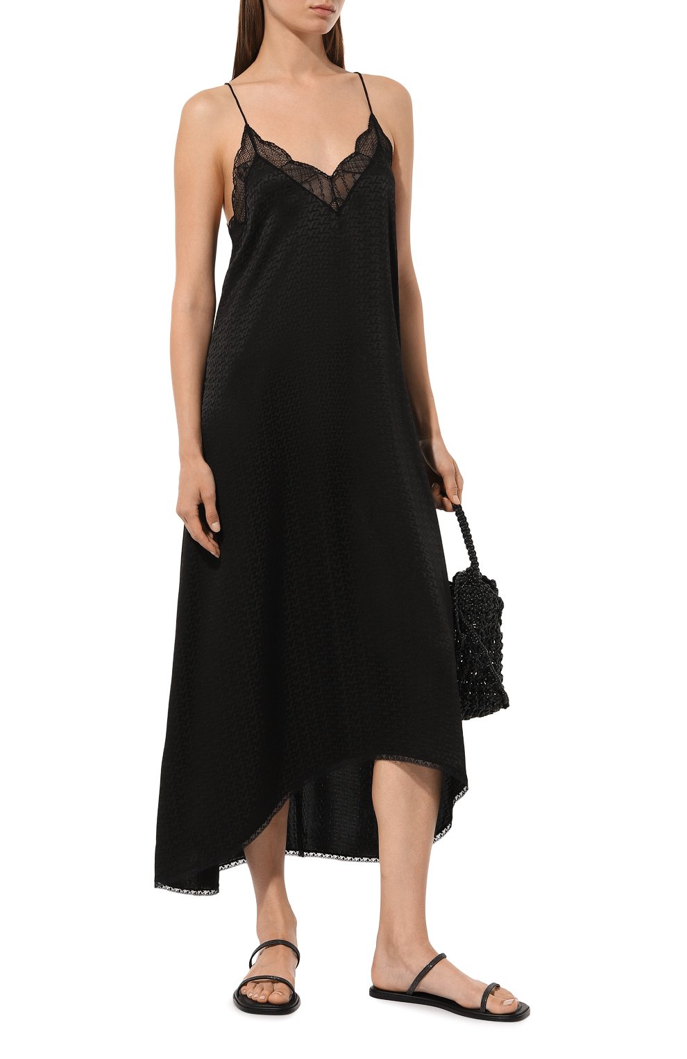 Шелковое платье ZADIG AND VOLTAIRE черного цвета по цене 63550 руб., арт. WWDR00727, фото 2 Шелковое платье ZADIG AND VOLTAIRE, арт. WWDR00727, фото 2