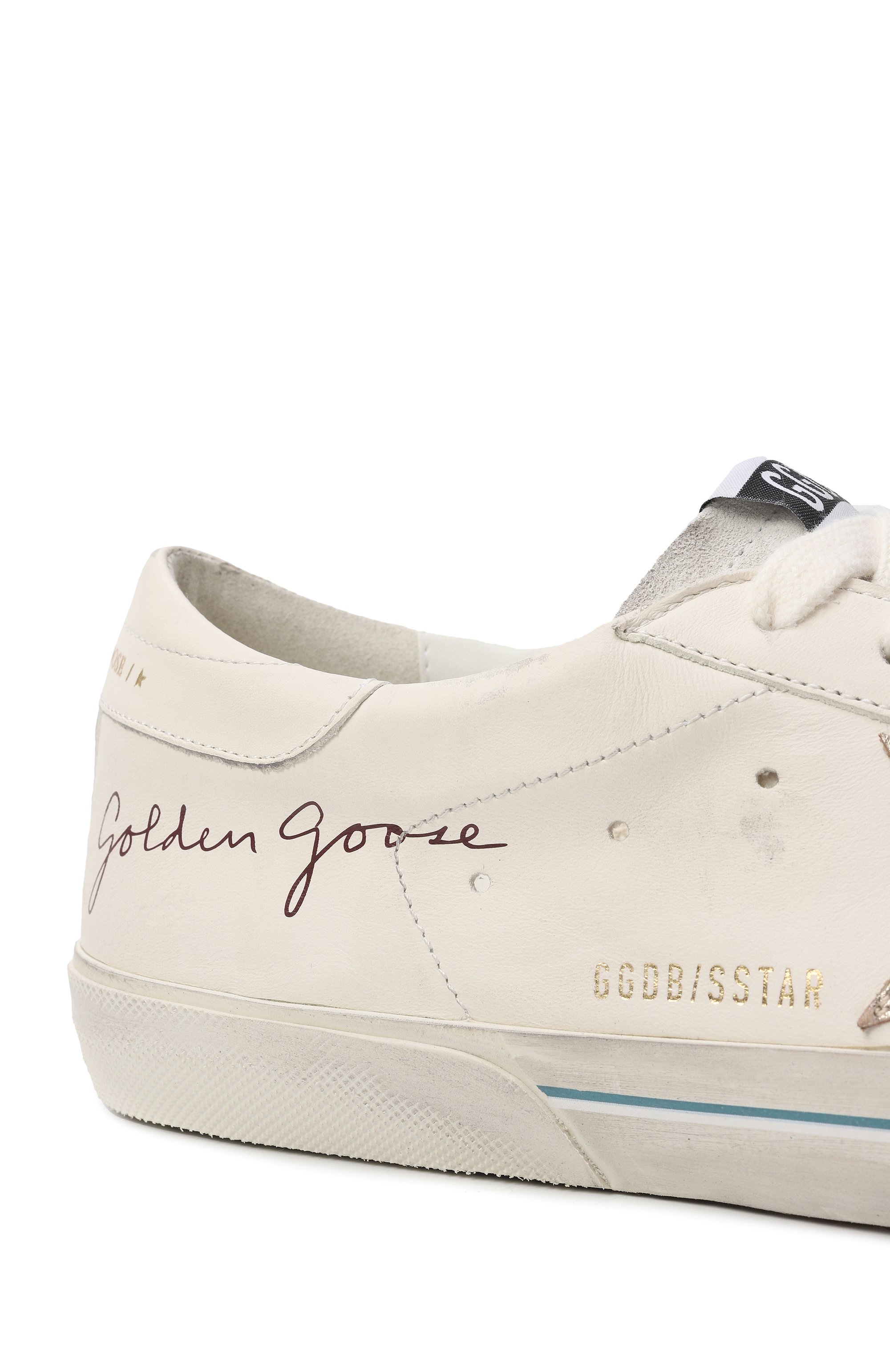 Кожаные кеды super-star GOLDEN GOOSE DELUXE BRAND, арт. GMF01015.F008166, фото 6
