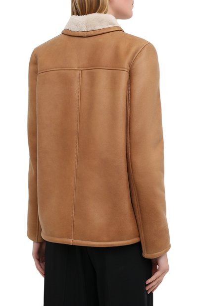 Дубленка MASLOV светло-коричневого цвета по цене 169400 руб., арт. SMW070, фото 5 Дубленка MASLOV, арт. SMW070, фото 5