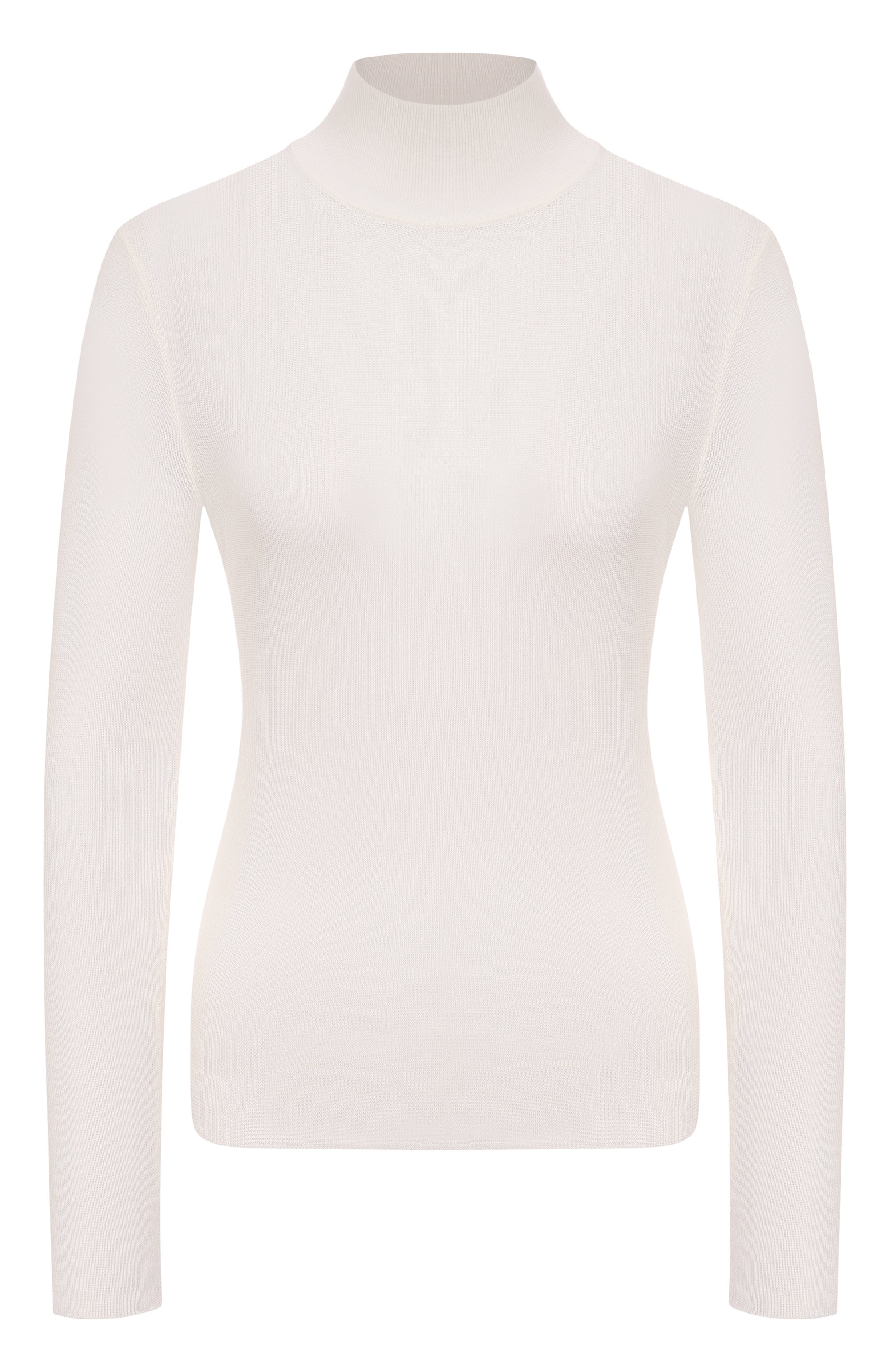 Водолазка из вискозы SELF-PORTRAIT молочного цвета по цене 34850 руб., арт. PF25116TW, фото 1 Водолазка из вискозы SELF-PORTRAIT, арт. PF25116TW, фото 1