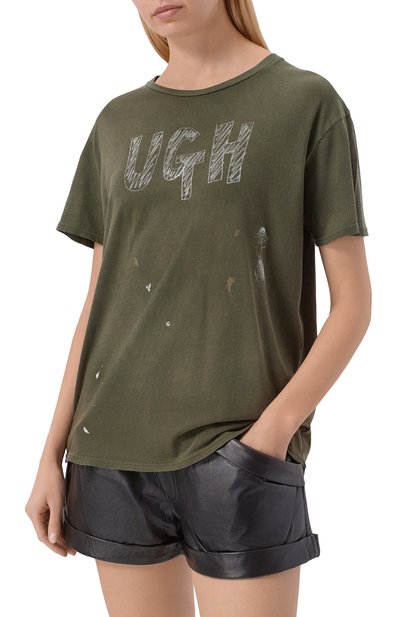 Футболка из хлопка и кашемира R13, арт. R13WK001-147CH, фото 3