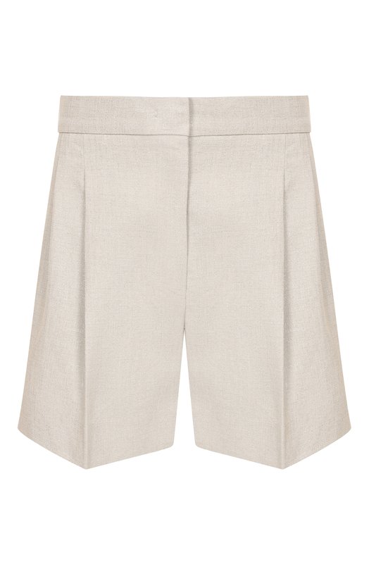 Шорты из хлопка и льна Max Mara Studio FAVILLA Серый FAVILLA