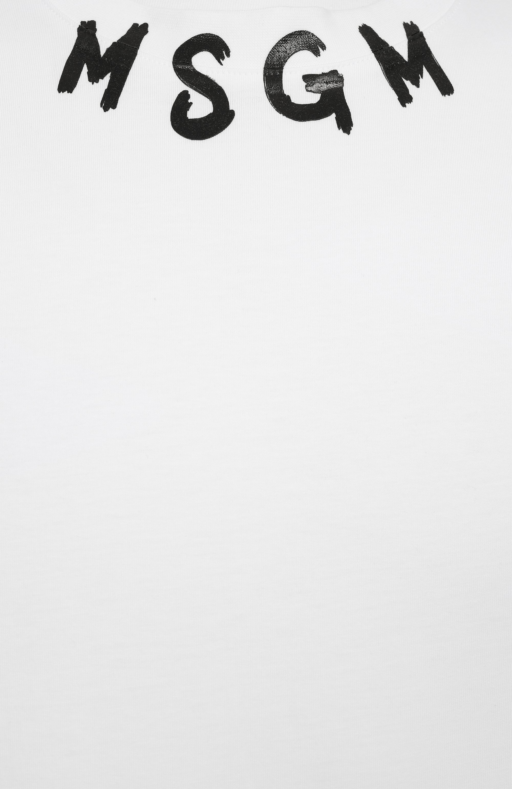 Хлопковая футболка MSGM белого цвета по цене 11300 руб., арт. 3840MM102/257002, фото 6 Хлопковая футболка MSGM, арт. 3840MM102/257002, фото 6