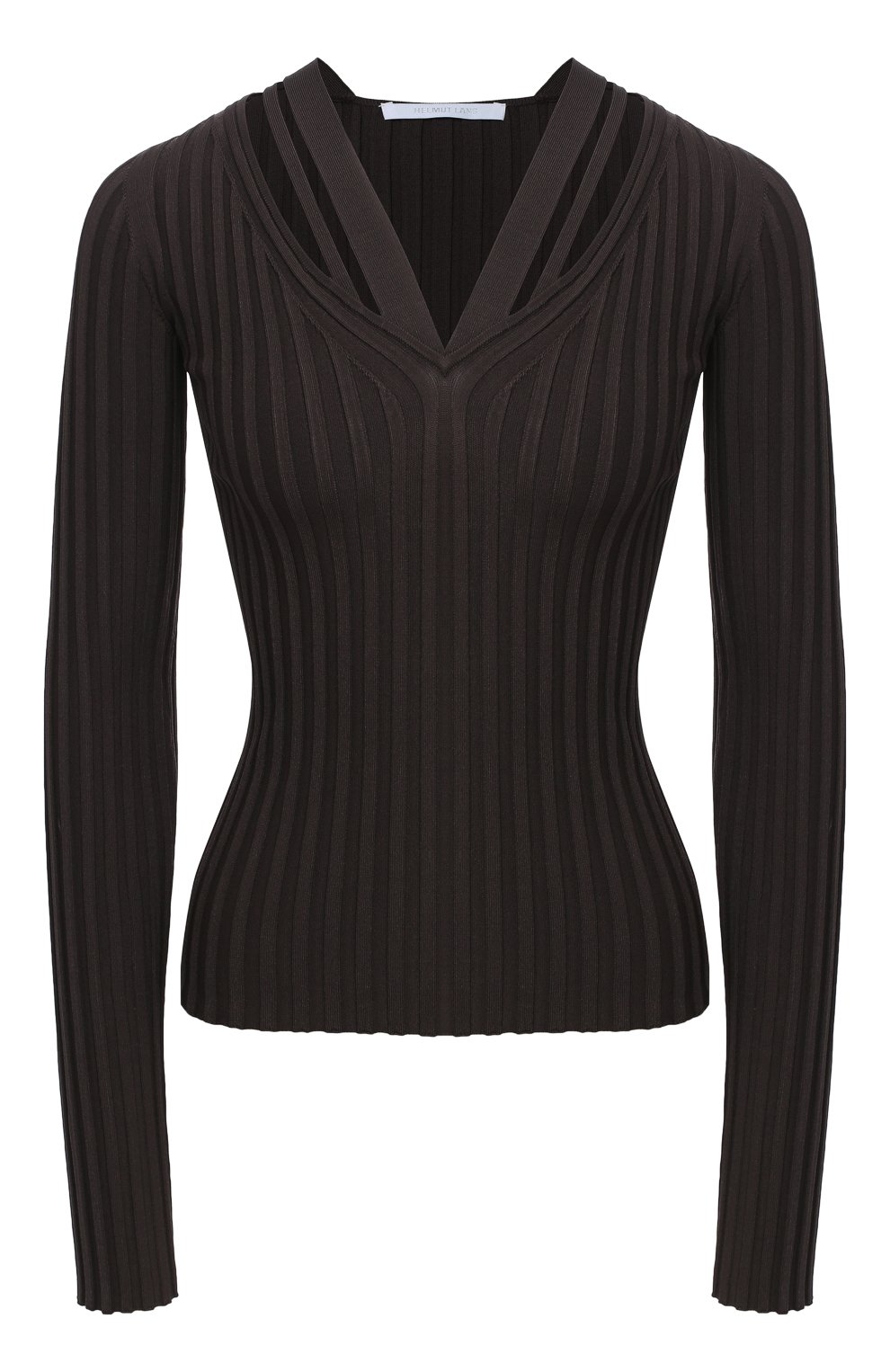 Пуловер HELMUT LANG коричневого цвета по цене 32800 руб., арт. K07HW712, фото 1 Пуловер HELMUT LANG, арт. K07HW712, фото 1