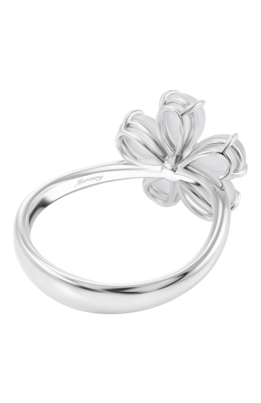 Кольцо MERCURY бесцветного цвета по цене 468000 руб., арт. MR18723/WG/FLMST_L, фото 4 Кольцо MERCURY, арт. MR18723/WG/FLMST_L, фото 4