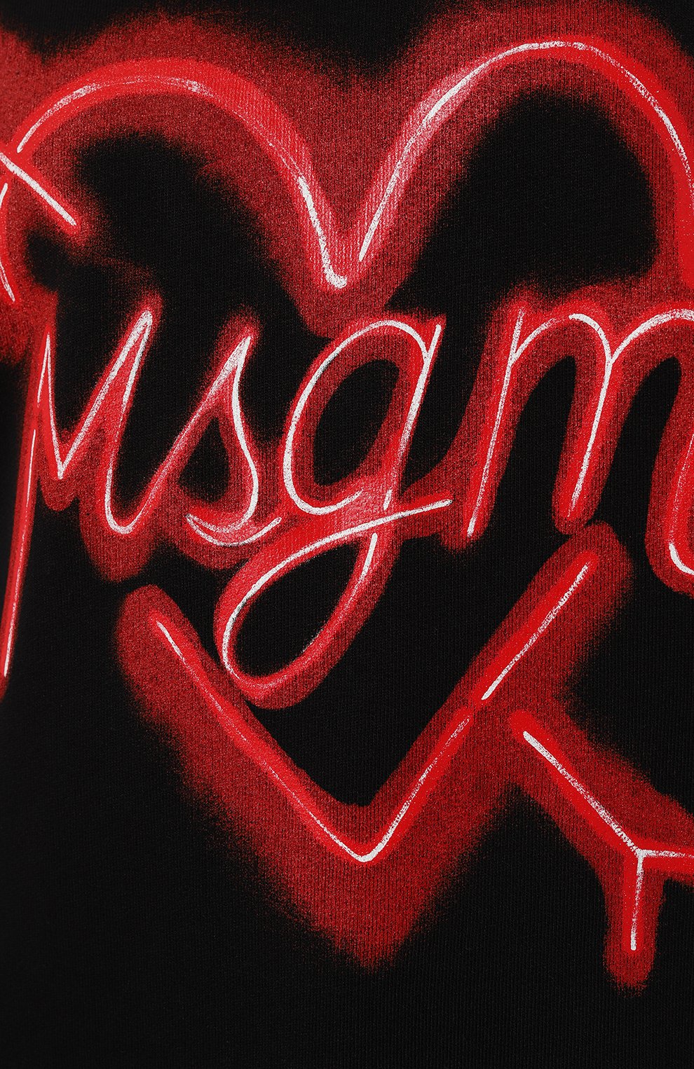 Хлопковый свитшот MSGM черного цвета по цене 27300 руб., арт. 3541MDM144/237799, фото 5 Хлопковый свитшот MSGM, арт. 3541MDM144/237799, фото 5