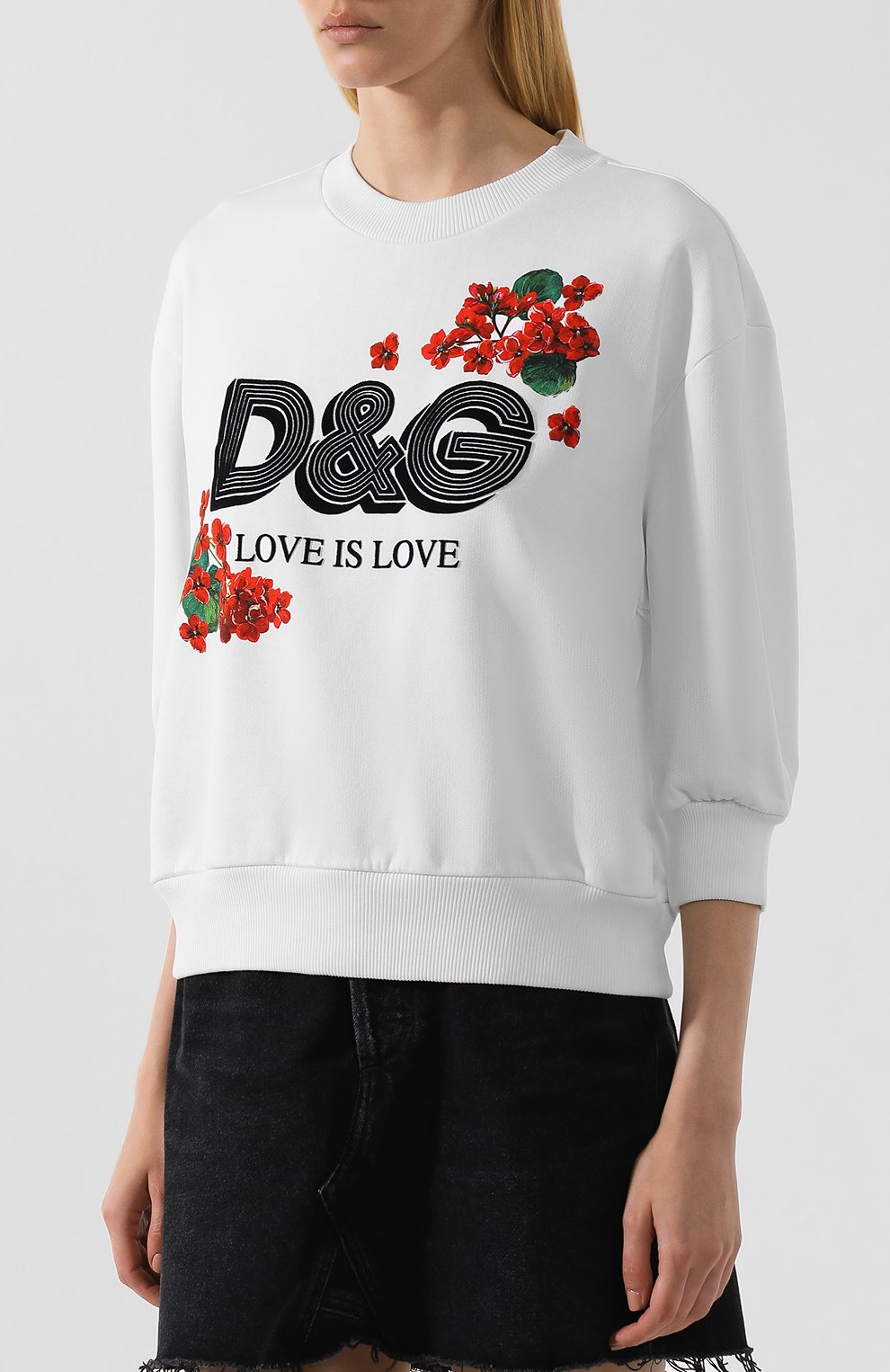 Хлопковый свитшот DOLCE & GABBANA, арт. F9962T/G7THM, фото 3