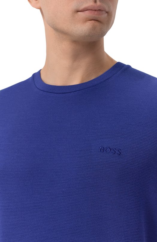 Футболка из вискозы BOSS 50527377 Синий  50527377 Фото 5