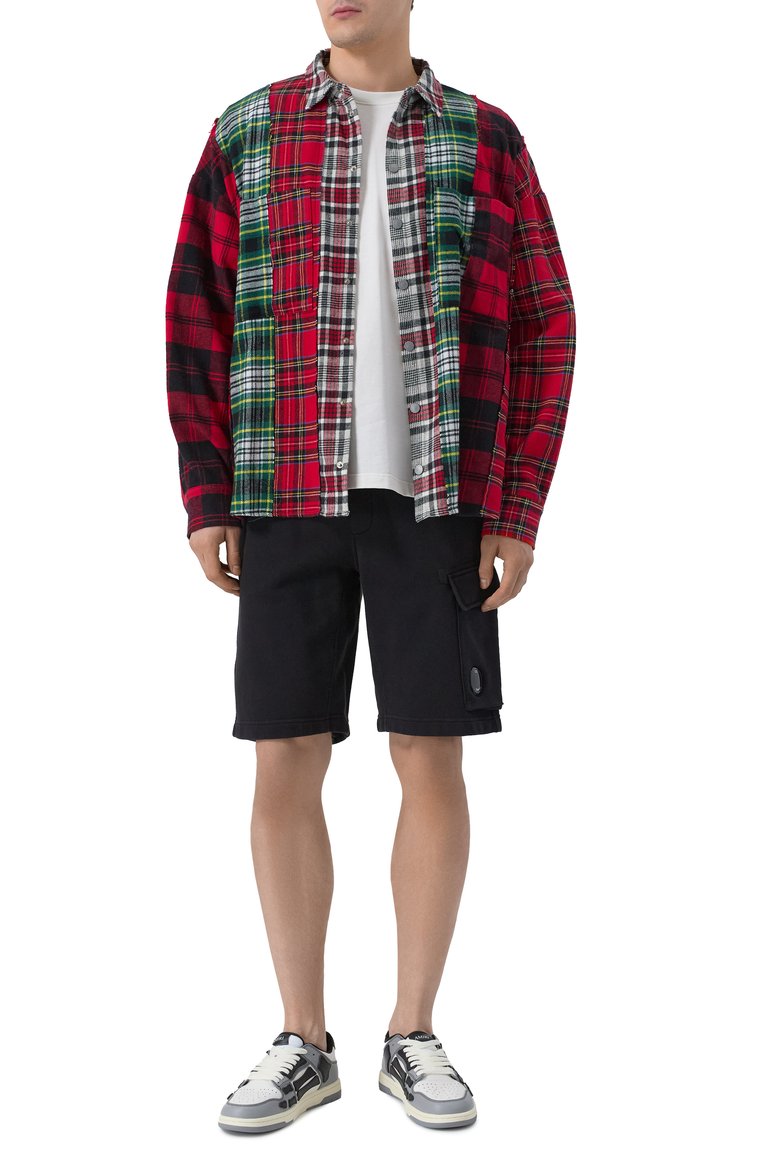 Мужские кожаные кеды varsity skel top AMIRI серого цвета, арт. AMF0SR1077 | Фото 2 (Материал внешний: Натуральная кожа; Подошва: Массивная; Материал внутренний: Текстиль; Стили: Классический; Кросс-КТ: Низкие; Материал утеплителя: Без утеплителя)