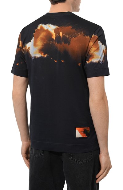 Хлопковая футболка FENDI, арт. FY0936/AN2B/F01WH, фото 4