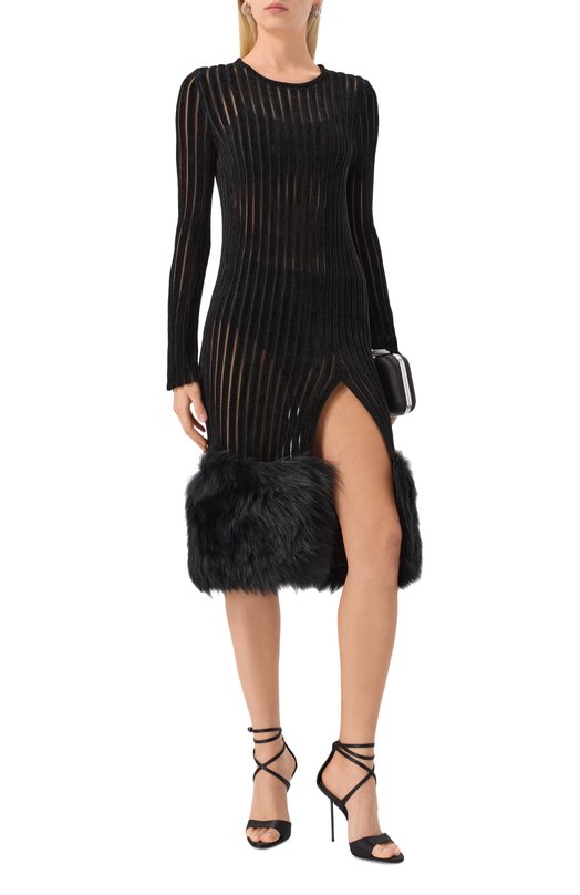 Платье из вискозы Blumarine 4A343A Чёрный  4A343A Фото 2