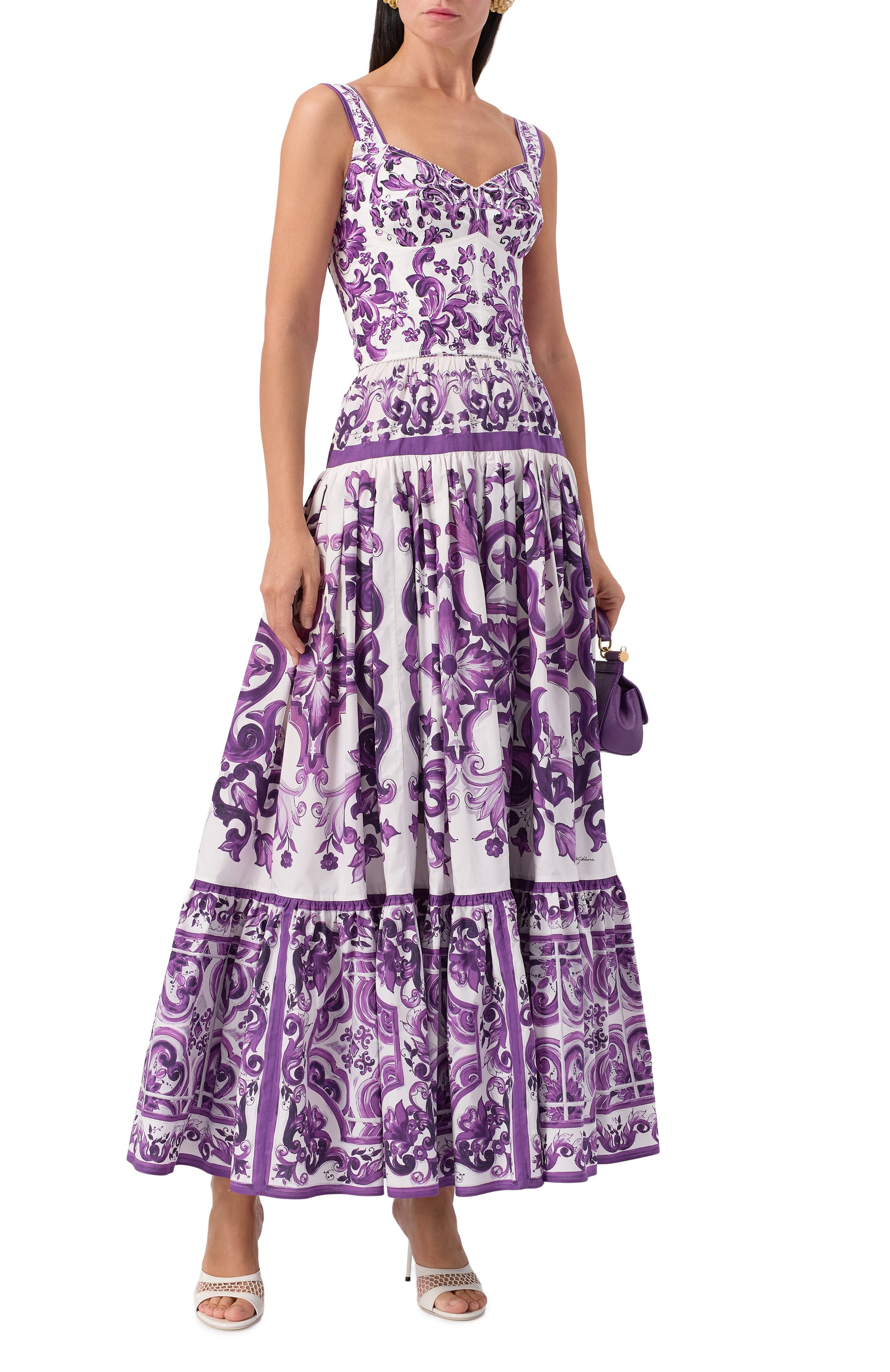 Хлопковая юбка DOLCE & GABBANA, арт. F4CX0T/HH5EW, фото 2