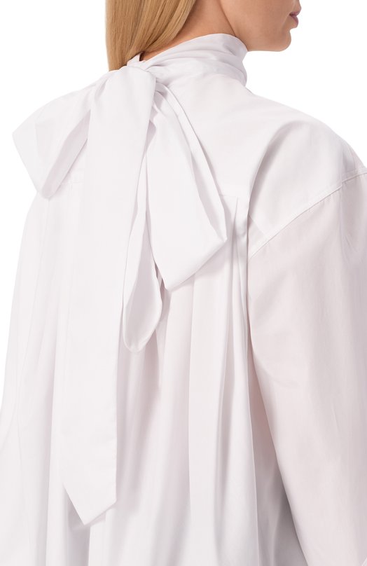 Хлопковая блузка Dries Van Noten 252-010779-2295 Белый  252-010779-2295 Фото 5