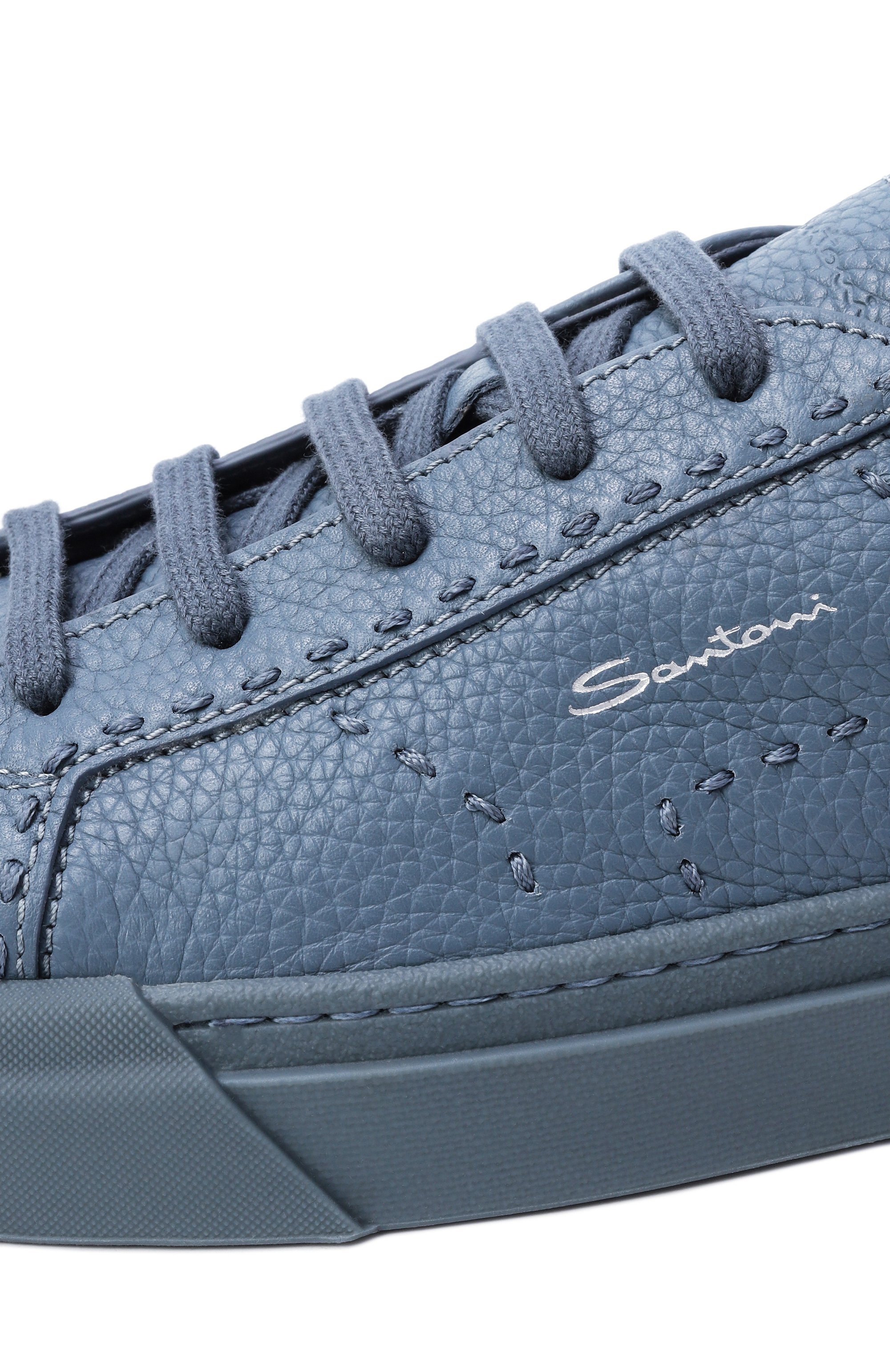 Кожаные кеды gloria SANTONI, арт. MBGG22063AVZTMIA, фото 7