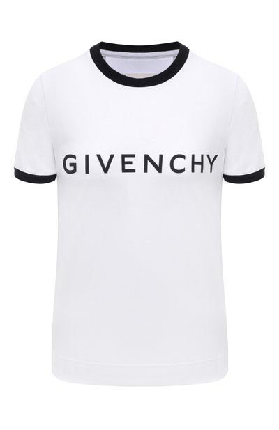 Женская хлопковая футболка GIVENCHY, арт. BW70BF3YAC