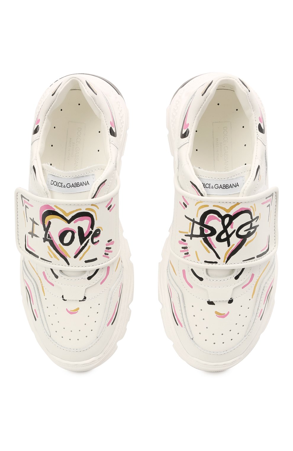 Кожаные кроссовки DOLCE & GABBANA, арт. D11016/AJ931/29-36, фото 4