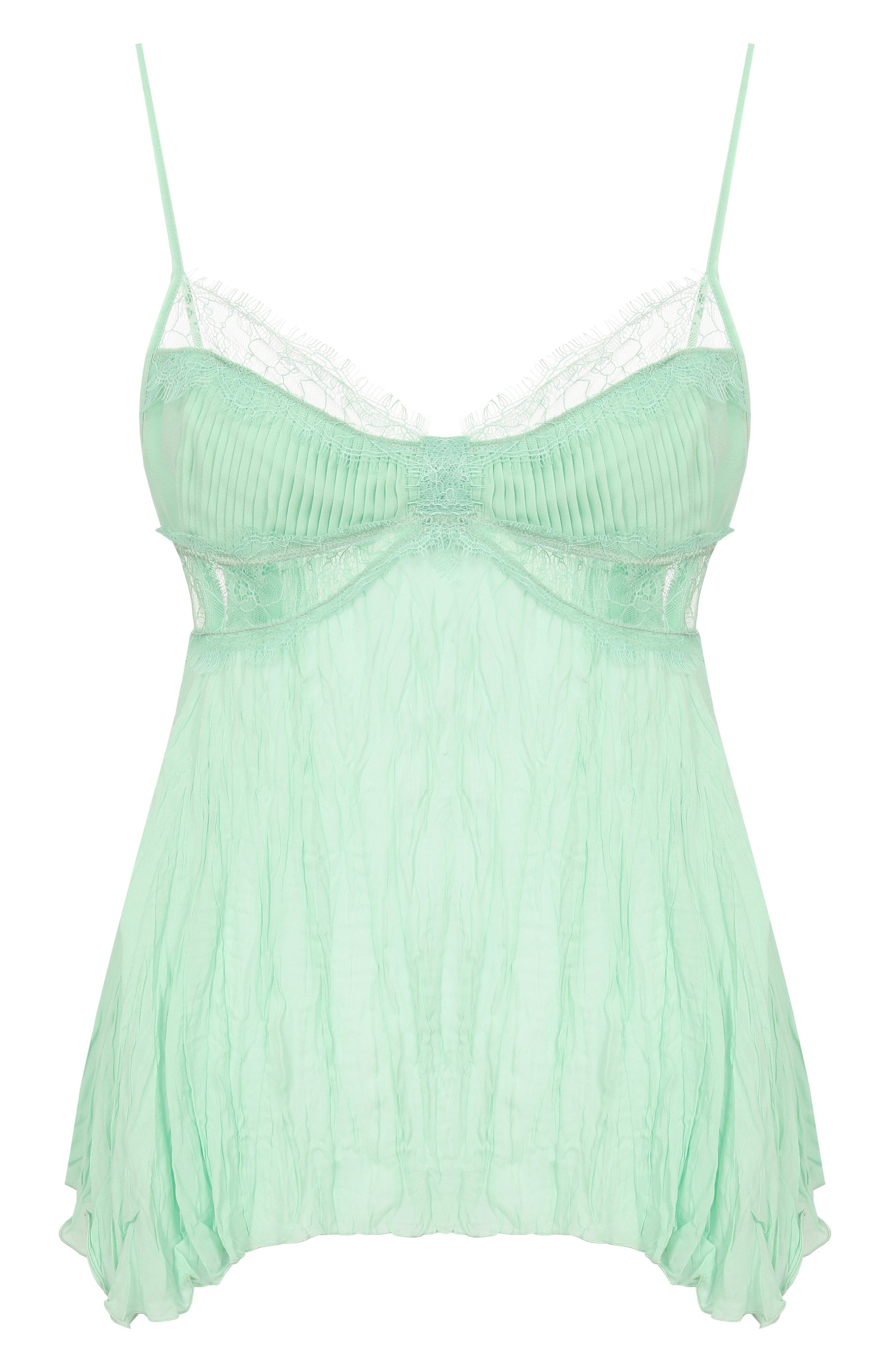 Топ из вискозы BLUMARINE зеленого цвета по цене 99500 руб., арт. 2C452A, фото 1 Топ из вискозы BLUMARINE, арт. 2C452A, фото 1