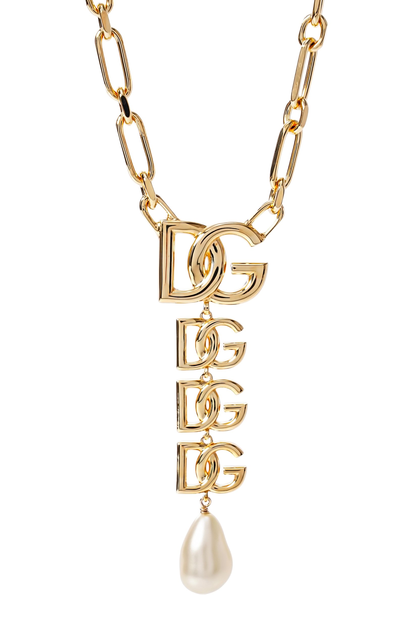 Колье DOLCE & GABBANA золотого цвета по цене 109500 руб., арт. WNN6P3/W1111, фото 3 Колье DOLCE & GABBANA, арт. WNN6P3/W1111, фото 3
