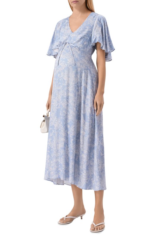 Платье из вискозы Pietro Brunelli AG0446/VIGS01 Голубой  AG0446/VIGS01 Фото 2