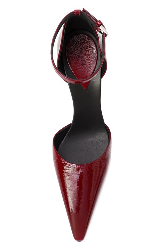 Кожаные туфли Drop Alaia AA3E1021I135 Бордовый  AA3E1021I135 Фото 6