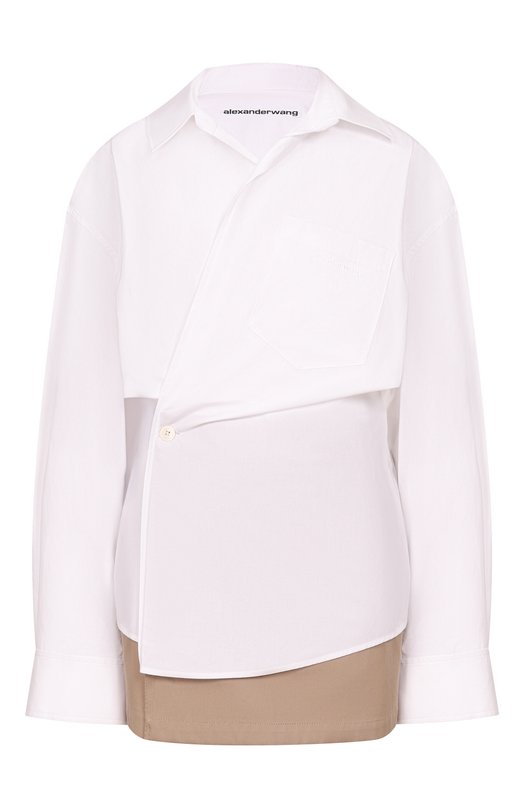 Комбинированное платье Alexander Wang 1WC1266950 Белый 1WC1266950